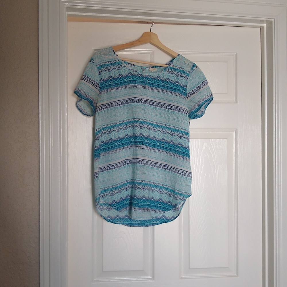 Striped Print Japana Top